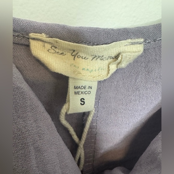 See You Monday Size Small Lavender Lilac Purple Slip Dress Crepe Sundress Flowy - Picture 3 of 4